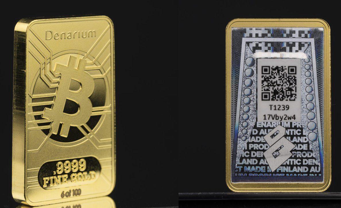 Denariumilta 10-vuotiasta bitcoinia juhlistava kultainen bitcoin-lompakko - Bittiraha.fi ...