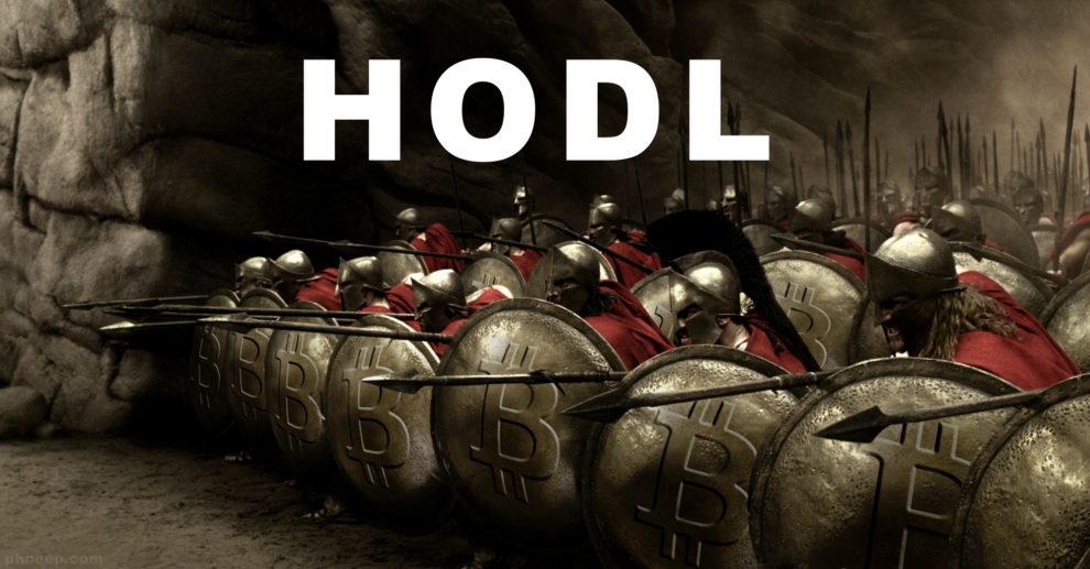 HODL army with shields and spears