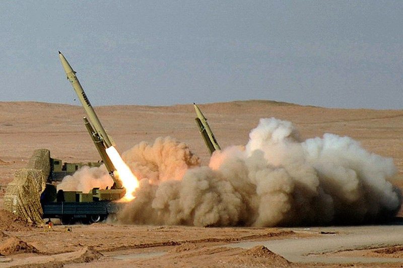Missile launch desert