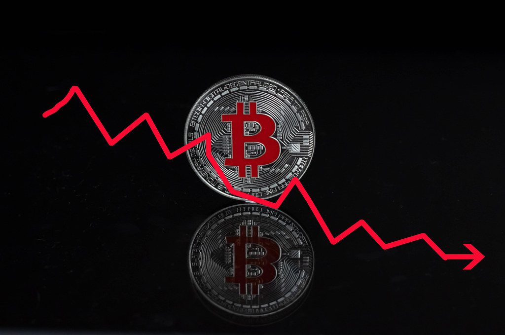 Bitcoin plunge red