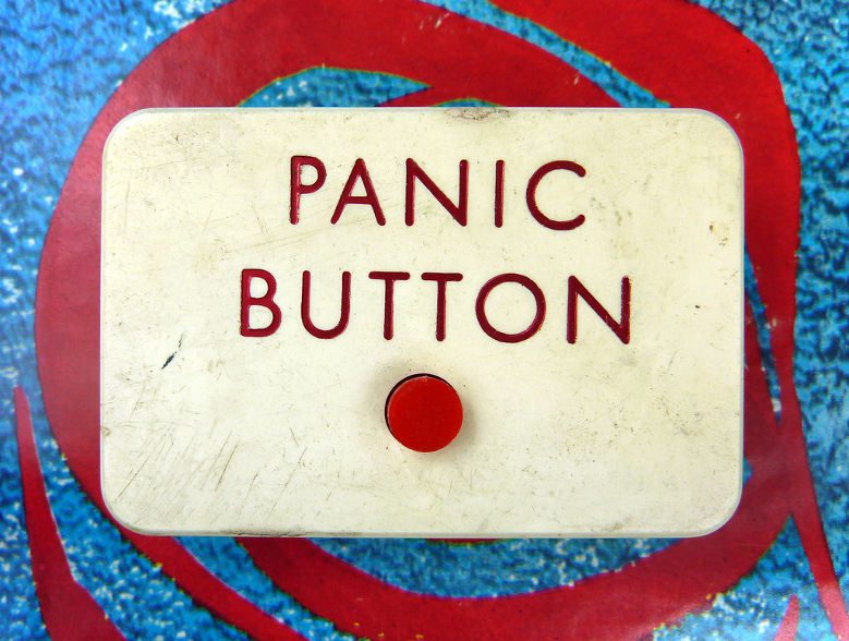 Panic button red
